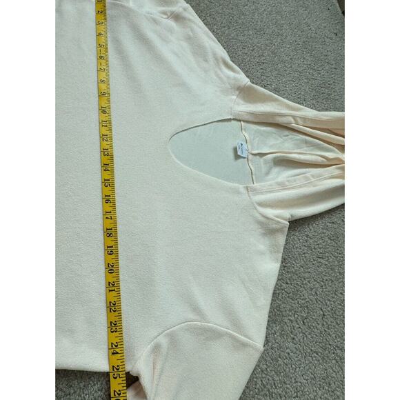 Buffbunny Light Fleece Yellow Hoodie in Love You A Latte Women’s Size Large - Picture 8 of 9